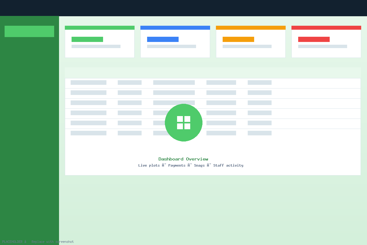 Site Manager Dashboard